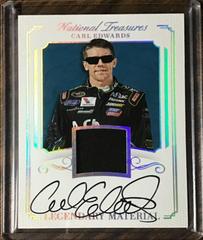 Carl Edwards [Holo Silver] #LMS-CE Racing Cards 2017 Panini National Treasures Nascar Legendary Material Signatures Prices