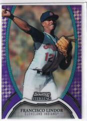 Francisco Lindor [Prospects Purple Refractor] #45 Baseball Cards 2011 Bowman Sterling Prices