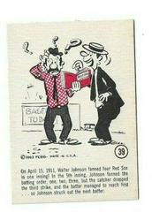 Walter Johnson Baseball Cards 1963 Gad Fun Cards Prices