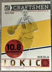 Nikola Jokic [Press Proof] #11 Basketball Cards 2019 Panini Donruss Craftsmen Prices