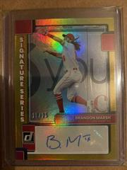 Brandon Marsh [Gold] #SS-BM Baseball Cards 2022 Panini Donruss Signature Series Prices