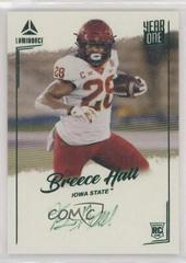 Breece Hall [Green] #YSR-BHE Football Cards 2022 Panini Luminance Year One Signatures RPS Prices
