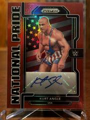 Kurt Angle [Red] Wrestling Cards 2022 Panini Chronicles WWE National Pride Signatures Prices