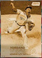Yordano Ventura [Pitching 5x7 Gold] #56 Baseball Cards 2016 Stadium Club Prices