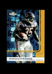 Anthony Thomas [Gold Refractor] #49 Football Cards 2002 Topps Finest Prices