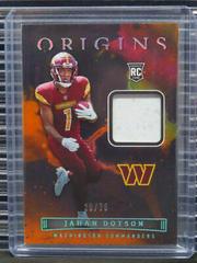 Jahan Dotson [Orange] Football Cards 2022 Panini Origins Rookie Patches Prices