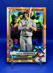 Austin Hendrick [Orange] Baseball Cards 2021 Bowman Draft Sapphire Prices