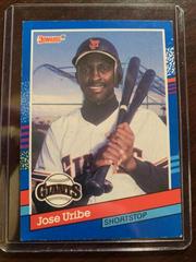 Jose Uribe Baseball Cards 1991 Donruss Prices