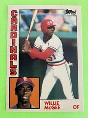 Willie McGee #310 Baseball Cards 1984 Topps Tiffany Prices