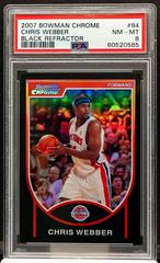 Chris Webber [Black Refractor] #84 Basketball Cards 2007 Bowman Chrome Prices