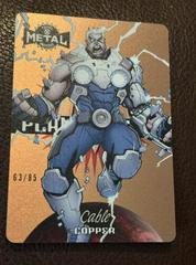 Cable [Copper] #2 Marvel 2021 X-Men Metal Universe Planet Metal Prices