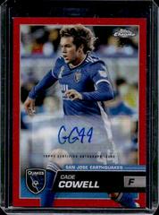 Cade Cowell [Autograph Red Wave] Soccer Cards 2022 Topps Chrome MLS Prices