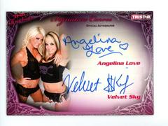 Angelina Love, Velvet Sky Wrestling Cards 2009 TriStar TNA Knockouts Signature Curves Prices