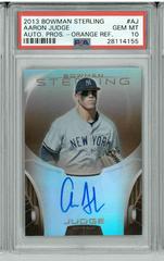 Aaron Judge [Orange Refractor] #AJ Baseball Cards 2013 Bowman Sterling Autograph Prospects Prices