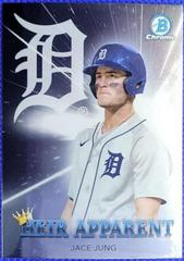 Jace Jung [Refractor] #HA-10 Baseball Cards 2022 Bowman Draft Heir Apparent Prices