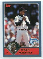 Pedro Martinez #102 Baseball Cards 2003 Topps Opening Day Prices