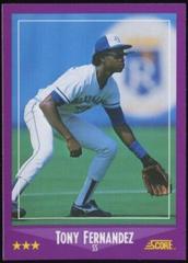 Tony Fernandez Baseball Cards 1988 Score Glossy Prices