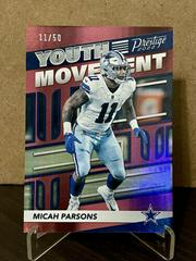 Micah Parsons [Pink] #YM-13 Football Cards 2022 Panini Prestige Youth Movement Prices