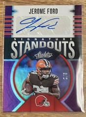 Jerome Ford [Purple] #SS-15 Football Cards 2023 Panini Absolute Signature Standouts Prices