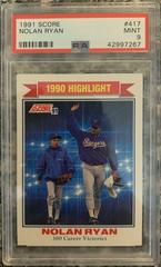 Nolan Ryan #417 Baseball Cards 1991 Score Prices