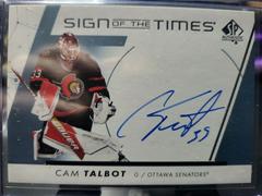 Cam Talbot Hockey Cards 2022 SP Authentic Sign of the Times Prices