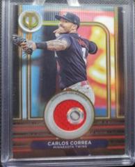 Carlos Correa [Orange] #SOA-CCO Baseball Cards 2024 Topps Tribute Stamp of Approval Prices