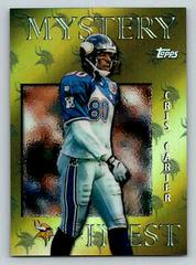 Cris Carter [Gold Refractor] #M9 Football Cards 1997 Topps Mystery Finest Prices
