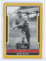 Babe Ruth [Gold] #1 Baseball Cards 2023 Panini Three and Two Prices