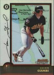 Jason Giambi [Refractor] #46 Baseball Cards 1998 Bowman Chrome International Prices