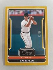 Cal Ripken [Gold] #100 Baseball Cards 2023 Panini Three and Two Prices