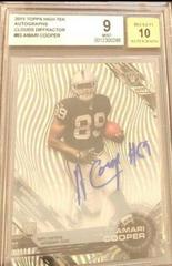 Amari Cooper [Waves Clouds Diffractor] #83 Football Cards 2015 Topps High Tek Prices