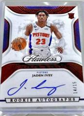 Jaden Ivey [Ruby] #7 Basketball Cards 2022 Panini Flawless Rookie Autograph Prices