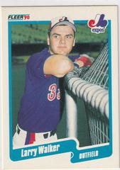 Larry Walker #363 Baseball Cards 1990 Fleer Prices