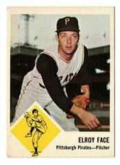 Elroy Face Baseball Cards 1963 Fleer Prices