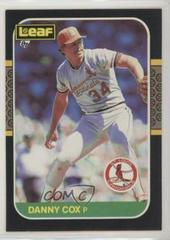 Danny Cox #160 Baseball Cards 1987 Leaf Prices