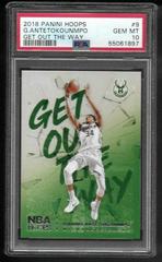 Giannis Antetokounmpo #9 Basketball Cards 2018 Panini Hoops Get Out the Way Prices