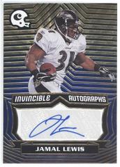 Jamal Lewis [Blue] #INV-JLE Football Cards 2021 Panini Chronicles Invincible Autographs Prices