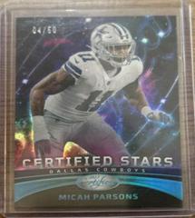 Micah Parsons [Teal] #CS-1 Football Cards 2023 Panini Certified Stars Prices