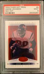 Andre Johnson [Red Hot] #9 Football Cards 2004 Fleer Hot Prospects Prices