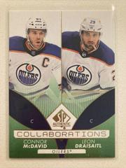 Connor McDavid, Leon Draisaitl [Green] Hockey Cards 2022 SP Authentic Collaborations Prices