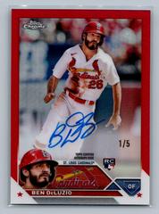 Ben DeLuzio [Red] #RA-BDL Baseball Cards 2023 Topps Chrome Update Rookie Autographs Prices