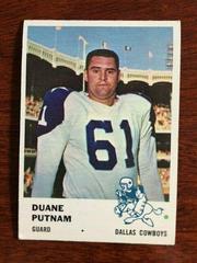 Duane Putnam #46 Football Cards 1961 Fleer Prices