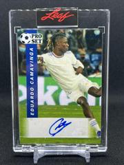 Eduardo Camavinga [Blue] Soccer Cards 2022 Pro Set Autographs Prices