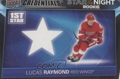 Lucas Raymond Hockey Cards 2021 Upper Deck Credentials 1st Star of the Night Rookies Prices