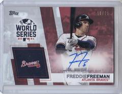 Freddie Freeman [Red] Baseball Cards 2022 Topps World Series Champion Autographs Prices