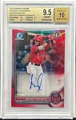 Adrian Placencia [Red Refractor] #CPA-APA Baseball Cards 2022 Bowman Chrome Prospect Autographs Prices