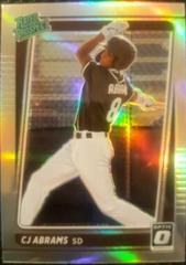 CJ Abrams Baseball Cards 2021 Panini Donruss Optic Rated Prospect Prices
