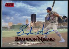 Brandon Nimmo [Red] #BN Baseball Cards 2019 Stadium Club Autographs Prices