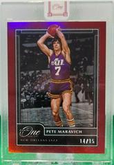 Pete Maravich [Red] Basketball Cards 2020 Panini One and One Prices