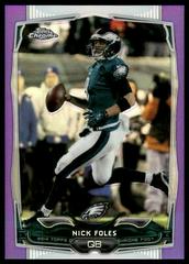 Nick Foles [Turned to Side Purple Refractor] #109 Football Cards 2014 Topps Chrome Prices